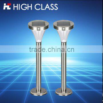 Outdoor Waterproof Stainless Steel PMMA Garden Lamp Sensor LED Solar Lawn Light photo-3