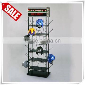 Metal Helmet Hook Display Stand