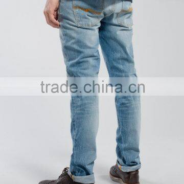 Cotton Fabric Mens Skinny Denim Jeans JX017 photo-5