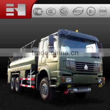 New Year Promotion!Cheaper than used truck!SINOTRUK HOWO 6X6 MILITARY all road Fuel TANK TRUCK FOR SALE