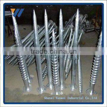 Galvanized Ground Anchor For Solar Mounting Structure And Constructure