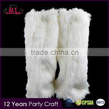 2016 Fashion Accessory White Snowman Sex Fur Leg Warmer