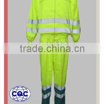 Professional hi Vis Fluorescent Separated Coveralls Workwear
