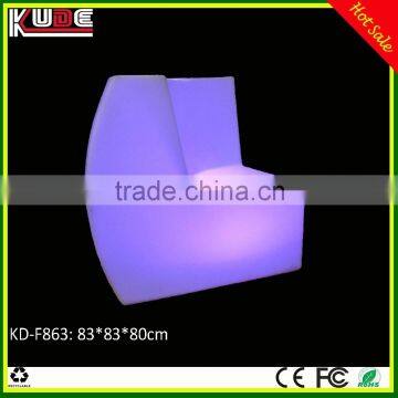 LED Furniture KD-F863 LED corner sofa design with colorful lighting