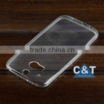 C&T Super Thin 0.3MM Clear SoftGel Flexible TPU Case for HTC One Smart Phone M7 photo-4
