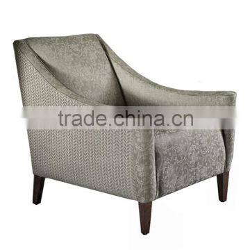 Customized Woolen Upholstery lounge chair with footrest YG7020