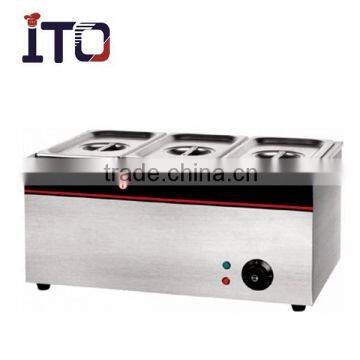 CH-B3 Electric Bain Marie Food Warmer/Soup warmer for restaurant, school,hospital (3 Pots)