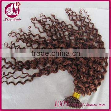 Ombre i tip hair extension for cheap Wholesale i tip brazilian hair extension