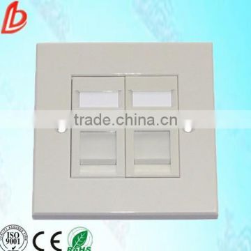 ABS network rj45 wall mounted socket faceplate, Network rj45 86*120 type faceplate