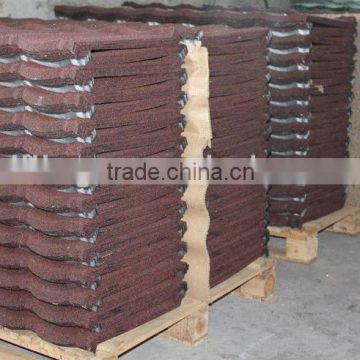 color stone chip coated metal roof tile