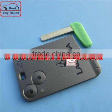 OkeyTech Renault Laguna 2 button smart key card with blade for renault key card for renault