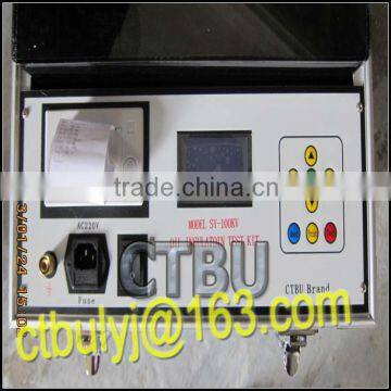 Portable transformer oil breakdown voltage tester 80KV