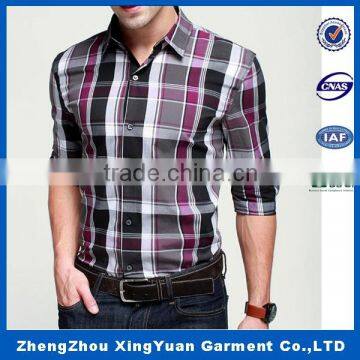 Shirt Mens/Western Men's Long Sleeves Fashion Fitted Stretch Cotton Dress Shirt