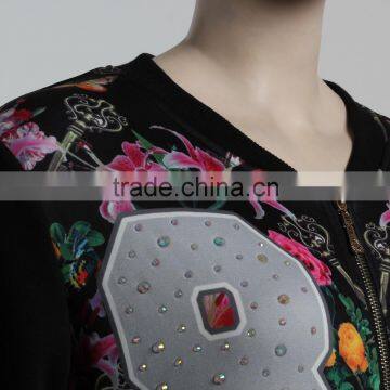 F5W20103 Women Printed Bomber Jackets photo-6