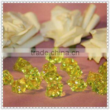Acrylic Gems Scatter Green Stone Confetti For Shining Wedding Decoration