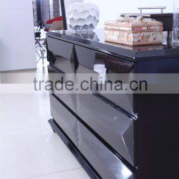 E1MDF Black High Gloss Cabinet Specific Used Dressing Desk for Bedroom Furniture photo-5