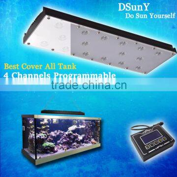 40cm/15inch/40W dimmable programmable Led aquarium light with intelligent controller,sunrise sunset lunar cycle