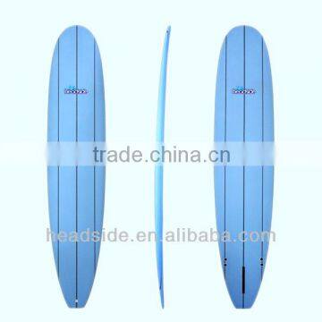 High quality blue design PU core longboard surfboard made in china