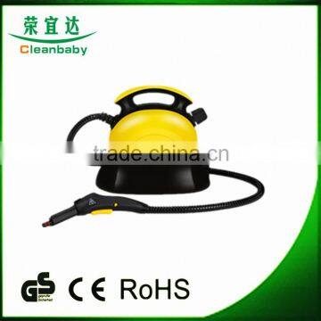 home using vapor steam cleaner for cleaning