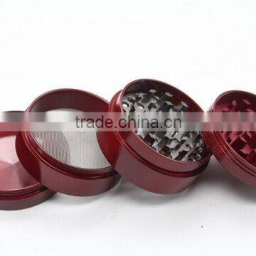portable herb grinder 4 parts wholesale herb grinder, Zinc Alloy , Mixed Colors, custom available