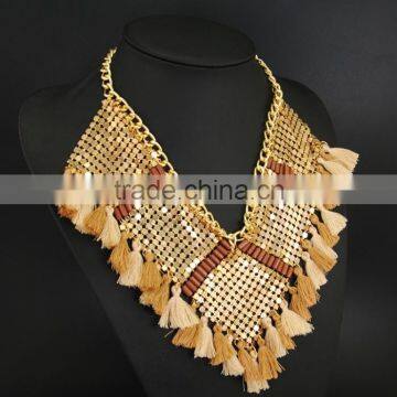 2016 fashion wholesale gold beads jewelry necklace for making