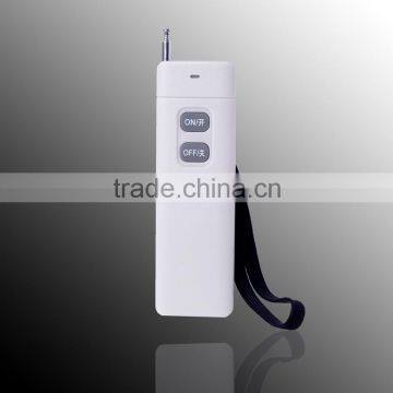 One way wireless white digital two key remote control switch 325hz