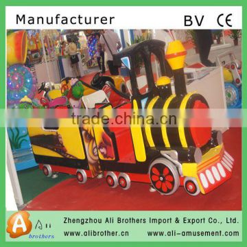 best quality frp china zhengzhou Alibrothers amusement ride trackless electric train