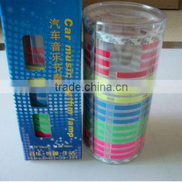 cool !!! flashing car sticker / el car stikcer/ el animated car sticker with retail package
