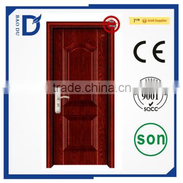 China Supplier Home Used Cheap Bedroom Interior steel wooden door