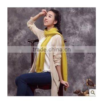 2014 Wholesale Winter Hot Fashion Knitted Scarf , Any Colors Available Pure Color Scarfs