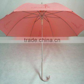 23" auto open straight pink umbrella