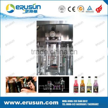 2016 new model glass bottle hot bottling machine