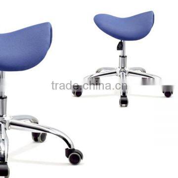 Hot Selling YIDA Blue Fabric Ergonomic Barber Chair, Salon Barber saddle Stools