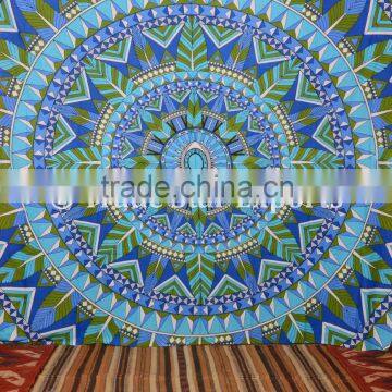 Tribal Mandala Queen Size Ombre Bohemiean Wall Art Hippie Cotton Curtain photo-2