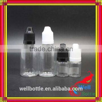 30ml PET bottles with needle cap bottle cap with plastic e-liquid bottle