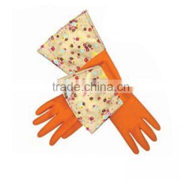 2017 new design high quality silicone latex kitchen gloves