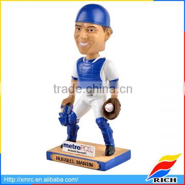 Resin bobble head figurine best custom bobblehead with baseball