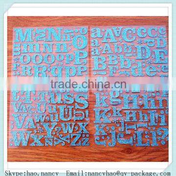 Self-adhesive Printed Letter Labels for Kids/Glitter Letter Sticker photo-3