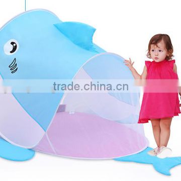 2015 new product shark shape princess play tent with Uv Protection