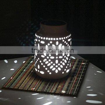 Hanging Led Ceramic Solar Lantern Light photo-2