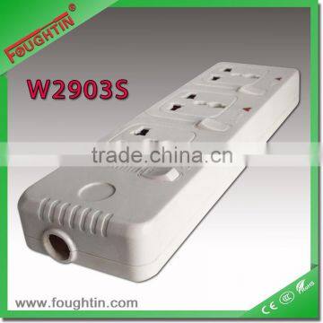 3WAY 13A MULTI SOCKET WITH INDIVIDUAL SWITCH AND NEON