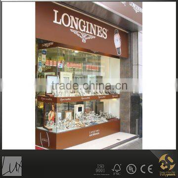 Classic watch jewelry display furniture corner showcase