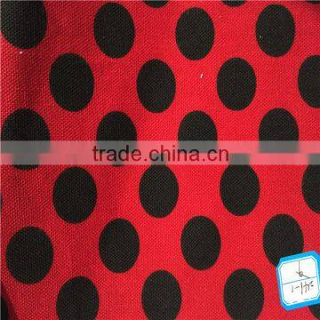 China Hot selling ready goods CVC/TC canvas fabric with printed for shoes and bags