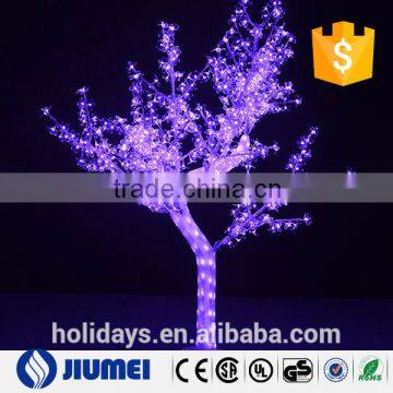 led solar and crystal decoration outdoor lighted trees