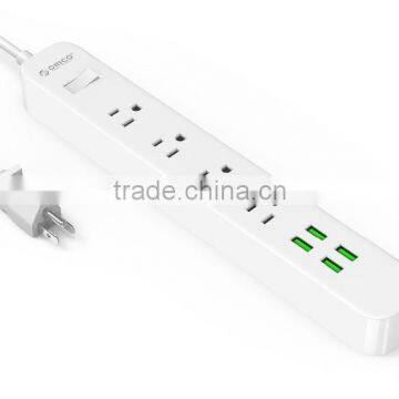 2015 HOT SALE ORICO OEM ODPC-4A4U surge protector with smart USB charger Power strip