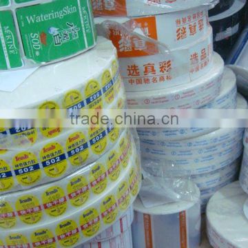 High quality printing vinyl sticker roll self-adhesive label stickers