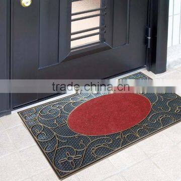 Dirt removing home entrance door floor mat PVC