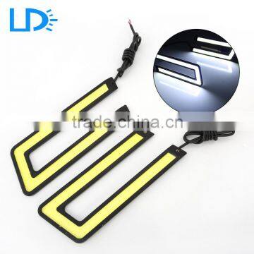 Hot U modle car LED COB car daytime driving light DRL