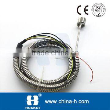 spring coil heater hot runner heater with stailess steel flexible cable