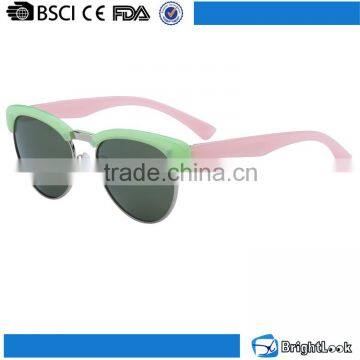 Unique design china factory metal frame lovely girls sun shade sunglasses